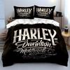 Harley Davidson Logo Design Bedding Duvet Cover Set Duvet Cover Pillowcases  (1*Duvet Cover 2*Pillowcases, Without Duvet Insert)