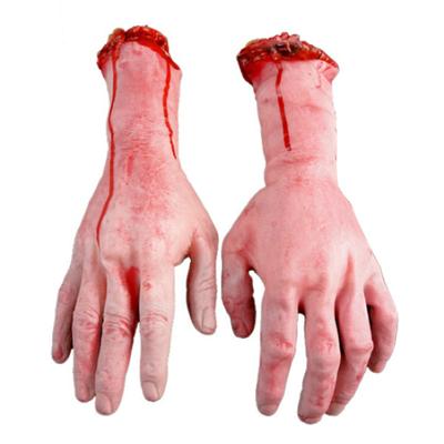 Vivid Human Arm Hand Bloody Dead Body Parts Haunted House Halloween Stage Props