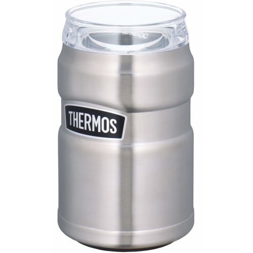 Thermos Outdoor Series Insulated Can Holder for 350ml Cans, 2-Way Type, Stainless Steel, ROD-002 S