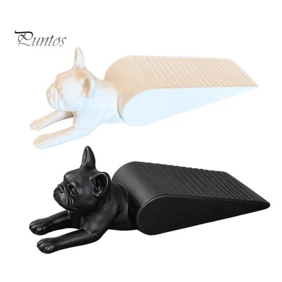3D Printed Door Wedge French Bulldog Stopper Wedge, Dog Shape Doorstop, Windproof Anti-slip No Drilling Floor Doorstop for Home Office Bedroom