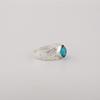 Apatite Gemstone Silver Wedding Ring, 925 Sterling Silver Jewelry, Natural Gemstone, Women's Jewelry CZR-24-1