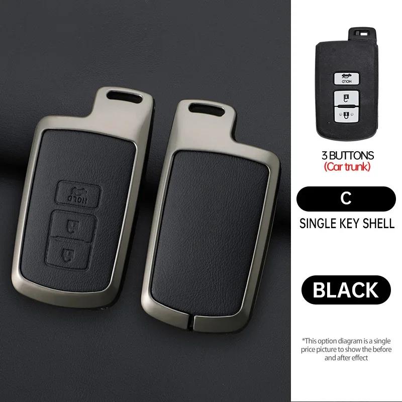 

Alloy Car Remote Key Case Cover Shell For Toyota Corolla Camry Rav4 Highlander Auris Chr Avalon Land Cruiser Holder Fob Keyless