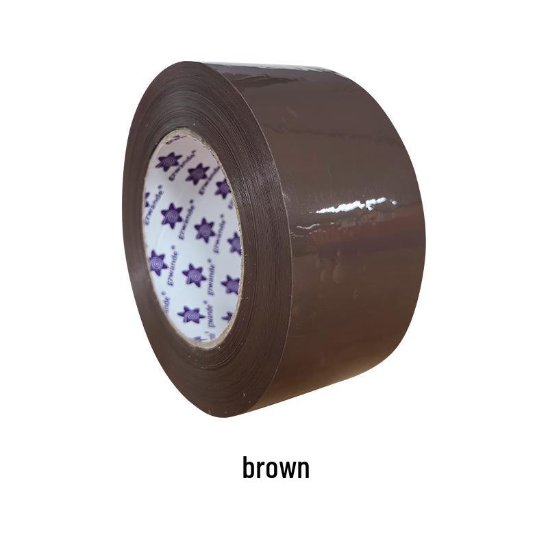 Beige Packing and Sealing Tape, 4.5"x150', Adhesive Roll with Transparent Options