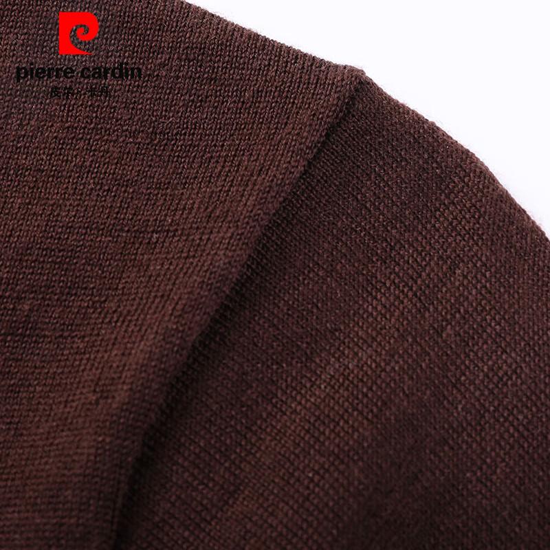 Pierre Cardin Men's 100% Pure Wool Short Sleeve Half Turtleneck Sweater