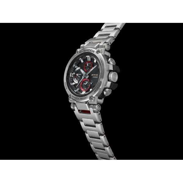 G-SHOCK MT-G MTG-B1000D-1AJF Luxury Metal Watch, Bluetooth Solar Radio-Controlled, Silver Stainless Steel, 20 ATM Water Resistant Men's Wristwatch