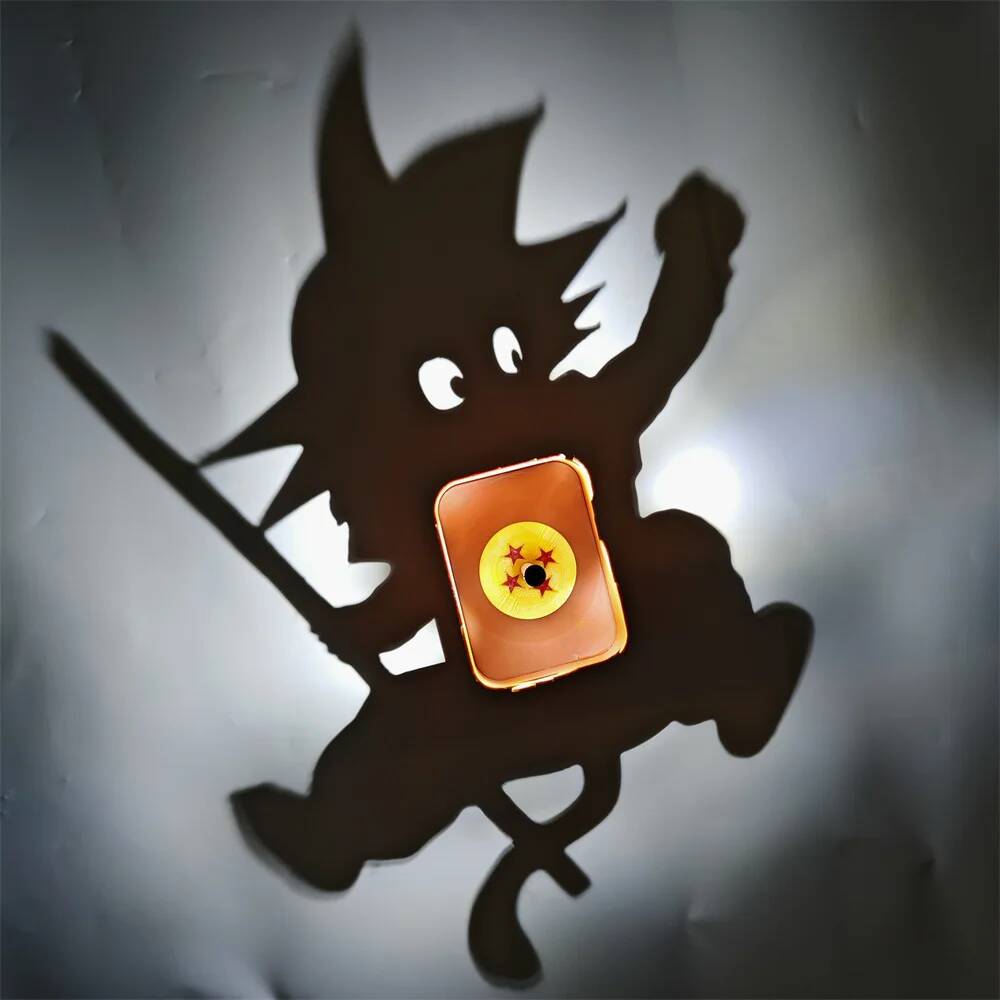 

2026 New One Piece Zoro Lamp Toy Luffy Goku Zoro Wall Lamp Shadow Lamp Light Projector Lamp Anime Peripherals Toy Gift For Kid Battery Version