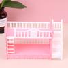 Doll Toy European Furniture Style Bunk Bed Double Bunk Bed Girl Birthday Toy