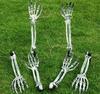 1-6PCS Halloween Skeleton Hand Bone Ghost Arm Prop Yard Insert Decoration for Haunted House Outdoor Party Horror Scene Use