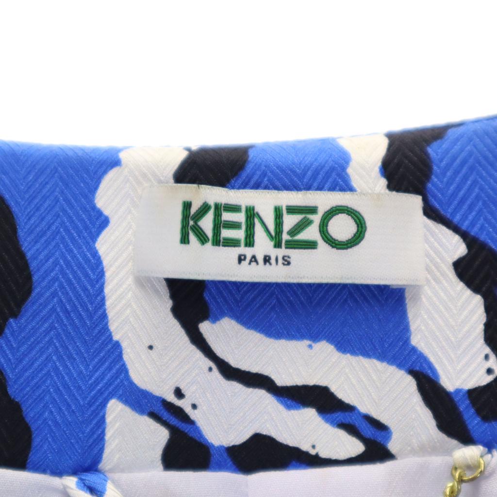 KENZO 100% silk Overall handle No color jacket 38 Bluish Women Used