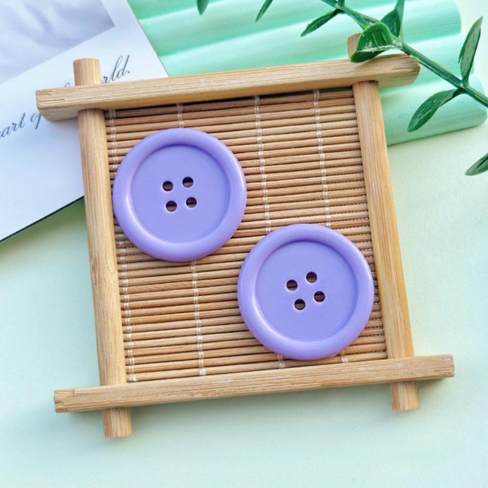 

50 PCS Vintage Buttons Resin Doll Accessory New Garment Ornaments фиолетовый