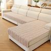 Soft Plush Sofa Cushion Cover Slip-Resistant Winter Seat Pad Sectional Minimalist Design