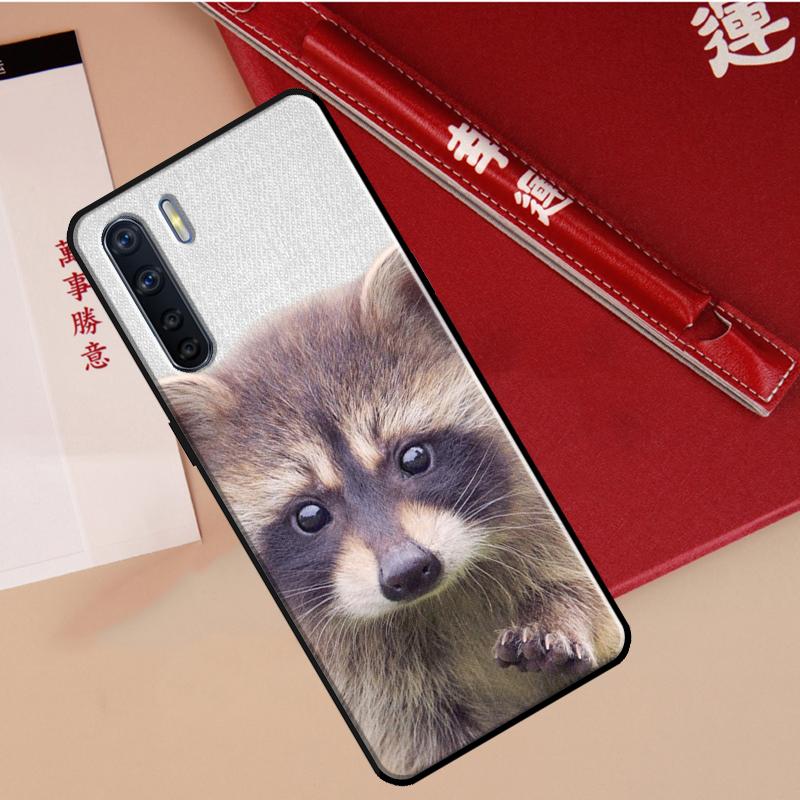 Funny little raccoon Case For Oppo A78 A38 A80 A60 A40 A18 A98 A58 A96 A76 A16 A94 A74 A54 A15 A17 A57 A77 A5 Pro