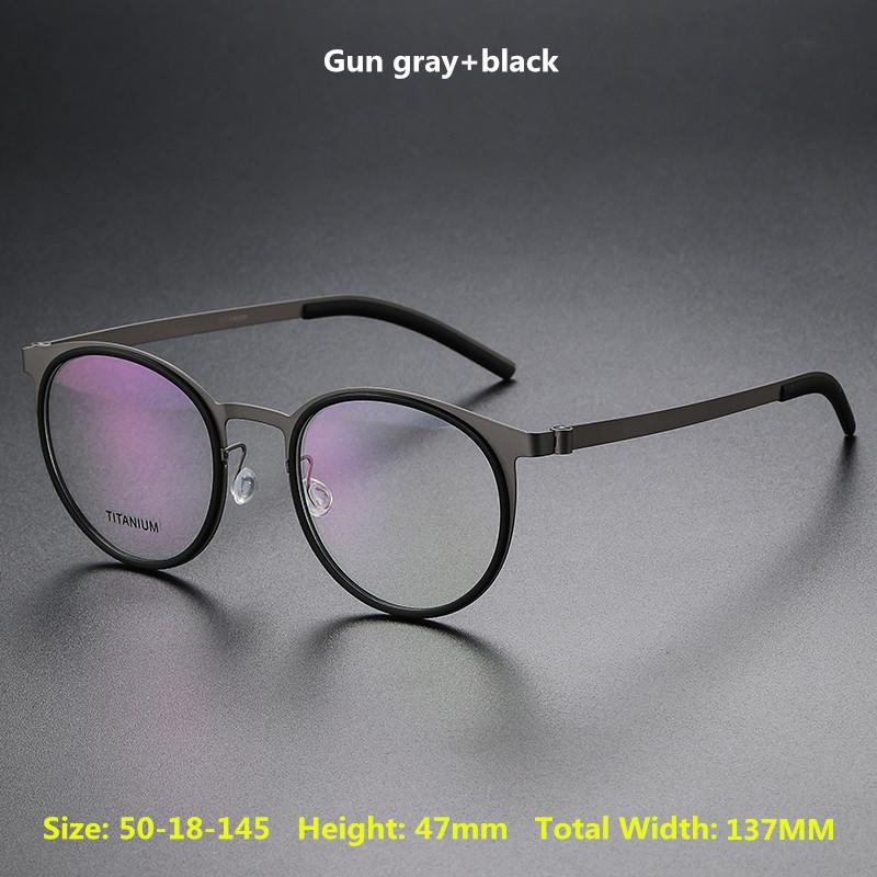 Dänisches Design Optische Brillenbügel Herren 9704 Luxusmarke Reines Titan Brillenbügel Damen Korrektionsbrille Lesebrille