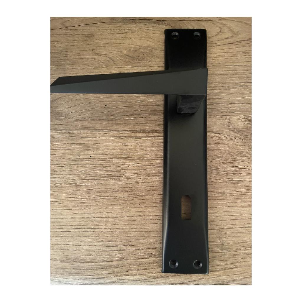 Prism Mirrored Room Door Handle Black 1 Set (with Mounting Screw)