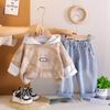 Kids Casual Long-Sleeve Set, Comfortable Daily Wear Outfits