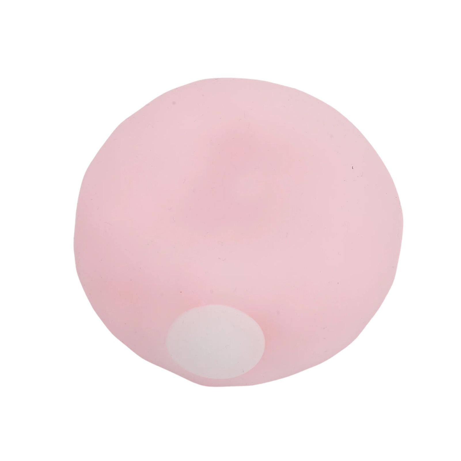 Slow Rising Squeeze Ball Filled with Fine Sand Beads Sensory Squeeze Ball for Stress Relief Pink