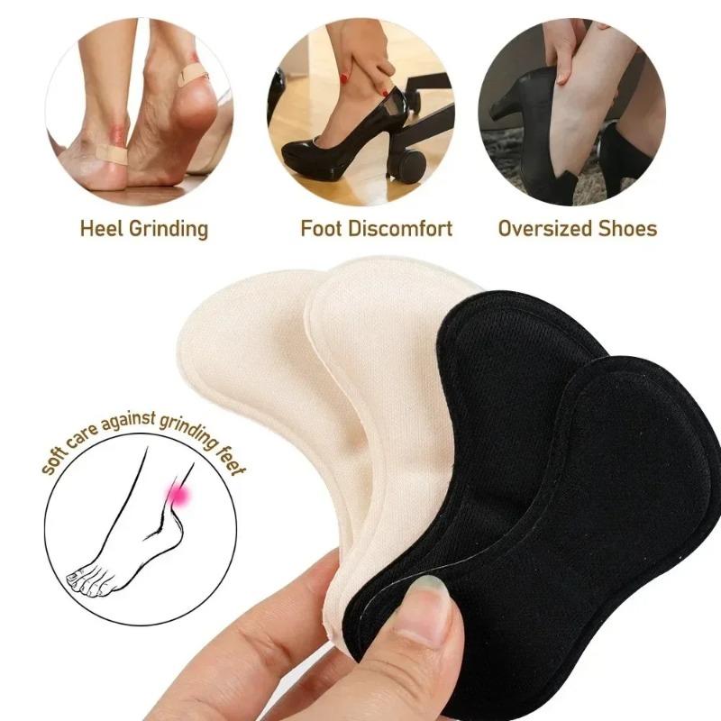 12Pcs Self-Adhesive Heel Cushion Pads for Pain Relief Anti Wear Foot Care Protector Gel Insoles Patch Cracked Heel Support