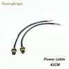 Rockeybright 2pc 12V 35W 55W HID Conversion Kit Light Bulb Wire Harness Power Plug Cord H3 H8 H9 H10 H11 880 881 Power Connector