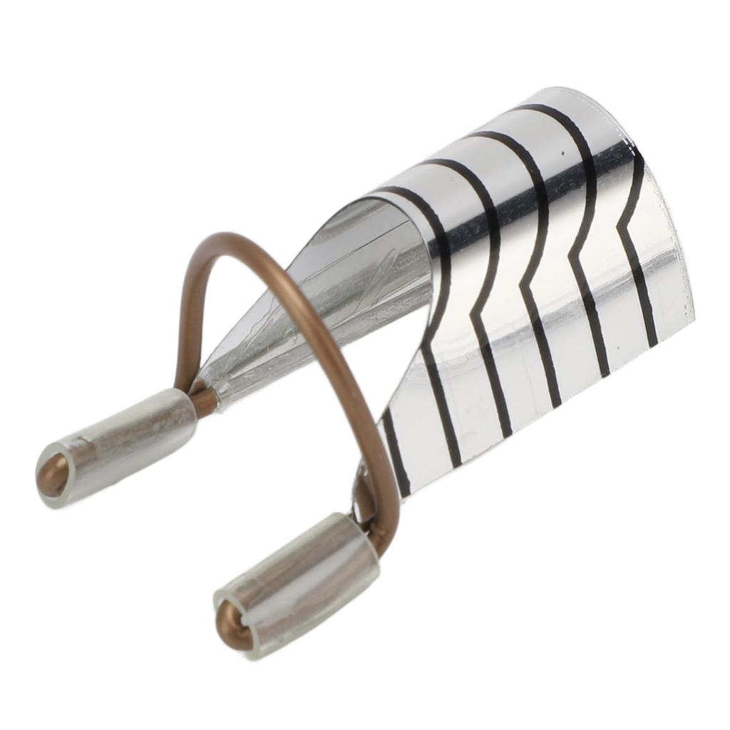 10 Stück Nagelverlängerungsformen Wiederverwendbares Metall Langlebig Tragbar Nagelverlängerungsschutzformen für Heim-Salon-Gebrauch