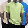 Cotton T-Shirt Summer Fashion T-Shirts Mens Cotton Breathable Short Sleeve High Street Soft Clothing Simple Beach Tee Casual Loose Streetwears