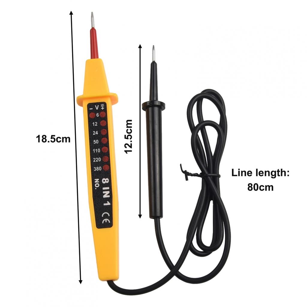 8 In 1 Tester Voltage AC DC 6-500V Auto Electrical Pen Circuit Detector Tester
