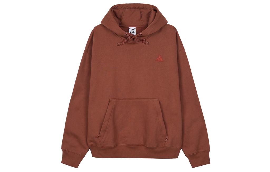 Men's Nike Sweatshirts Men's Red Brown Hooded Moderate Regular