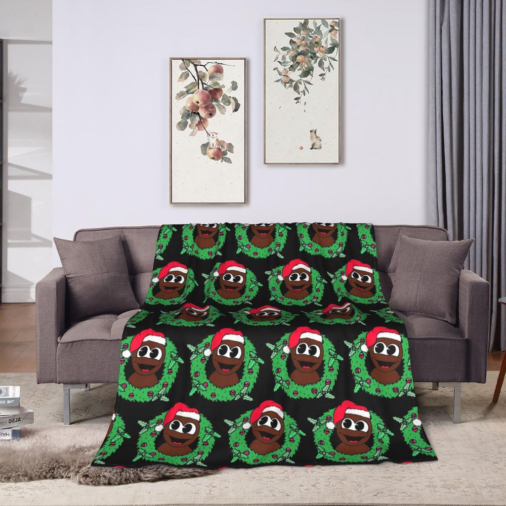 Souths Parks Mr. Hankey Christmas Blanket Flannel Textile Decor Breathable Super Soft Throw Blankets for Bedding Couch Quilt