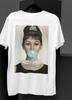 T-shirt Audrey Hepburn Bubblegum Colazione da Tiffany Bianca Regalo Film Classico