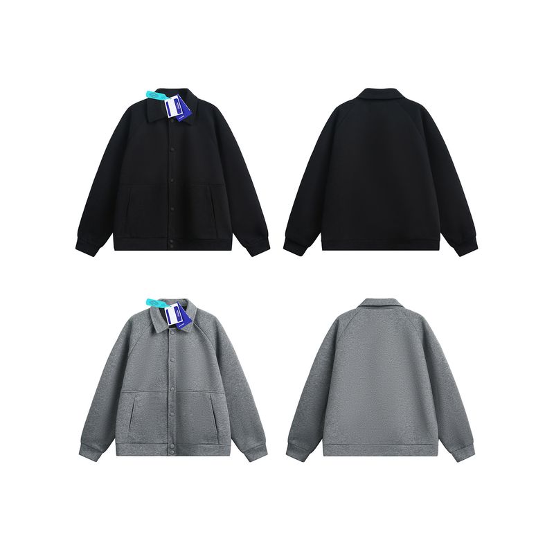 Wassup Spring and Autumn Style Lapel Jacket for Men 2025 New Trendy Brand Loose Casual Business Cool Woolen Jacket