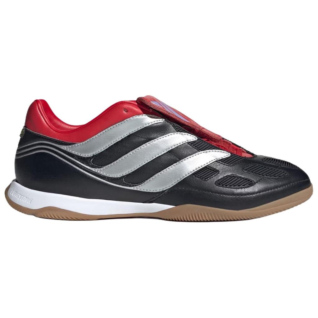 Adidas Predator Precision Soccer Shoes Unisex Black Silver Red JQ4223