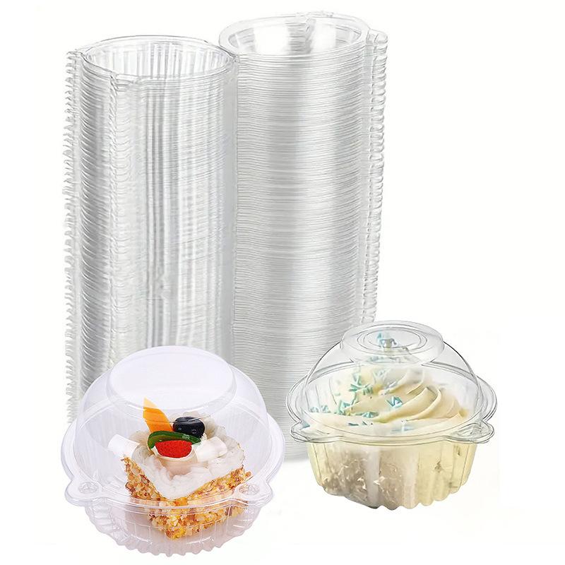 10/20pcs Round Cheesecake Boxes Slice Cake Box Triangle Pie Holders Cake Boxes Cupcake Slice Container For Bakery Party Wedding