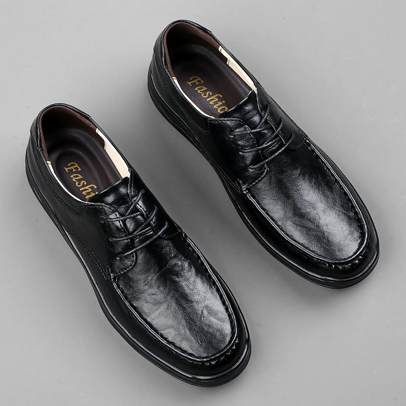 2024 Spring Autumn Hot Selling Retro Brown Men's Oxford Shoes Office Business Shoes Men's Outdoor Driving Shoes Free Delivery