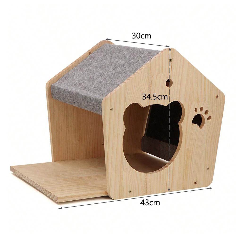Cat Wall Climbing House Shelf Bed Wall Mounted Tree Tower Hiding House Villa Castle for Indoor Cats Accessories Sleeping