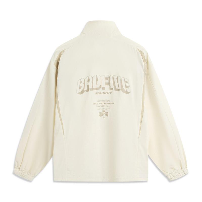 Li Ning Modischer Buchstabe Vielseitiger Stehkragen Locker Einfacher Windbreaker Herren Oberbekleidung AHSV351-1