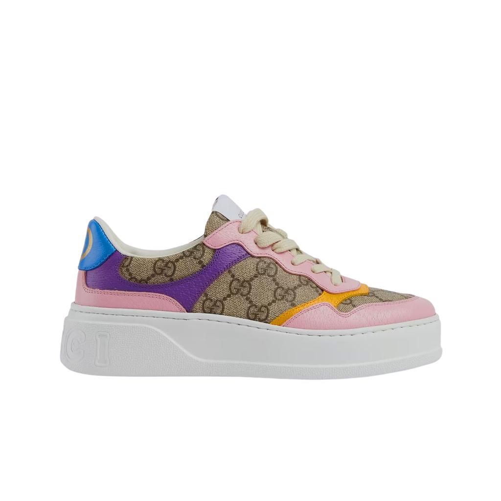 (w) Gucci Gg Sneakers Beige Ebony