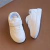Spring Autumn Kids White Shoes Boys Girls Lightweight Soft Sole Sneakers School Casual Skate Shoes Baby Single Shoes