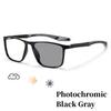 Men Ultralight Pochromic Glasses TR90 Frame Myopia Eyeglasses Women Male Vintage Color Changing Sunglasses Eyewear 0 To -4.0