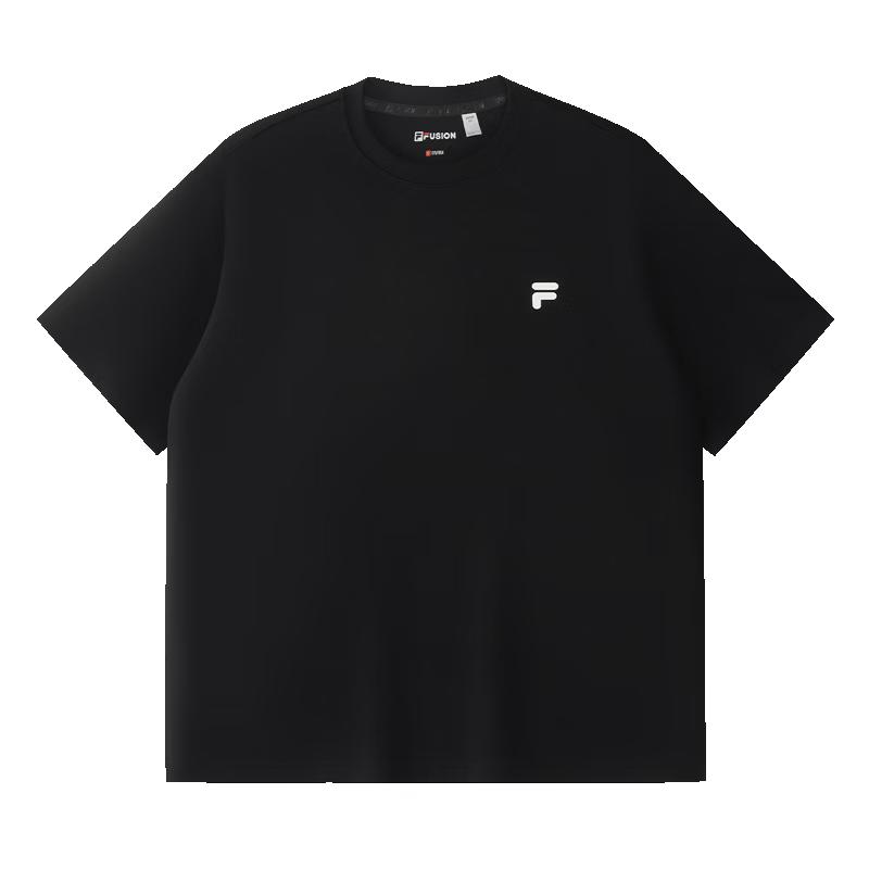 FILA FUSION Unisex Loose Fit Cotton T-Shirt L