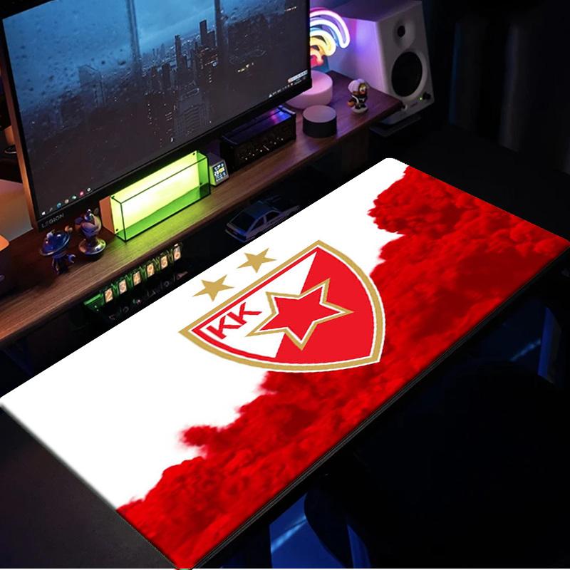 FK Crvena zvezda mouse pad, rubber base, esports desk mat, mouse pad for gamers and office use, gaming desk , easy to clean mat