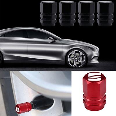 Car Tire Valve Cap Aluminum Tire Valve Stems Cap For Leon 5f Ibiza 6l 6j Leon 1p Cushion Altea Xl Leon Mk Car Accessories