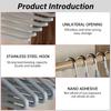 10Pcs Stainless Steel Trouser Hanger Pants Organizer Closet Clothes Towel Drying Rack Wardrobe Space Saving