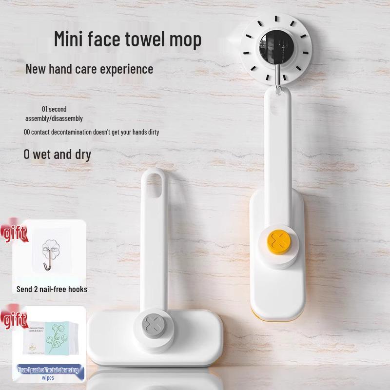 Drehbarer Freihand-Mini-Mopp mit Handtuchklemme