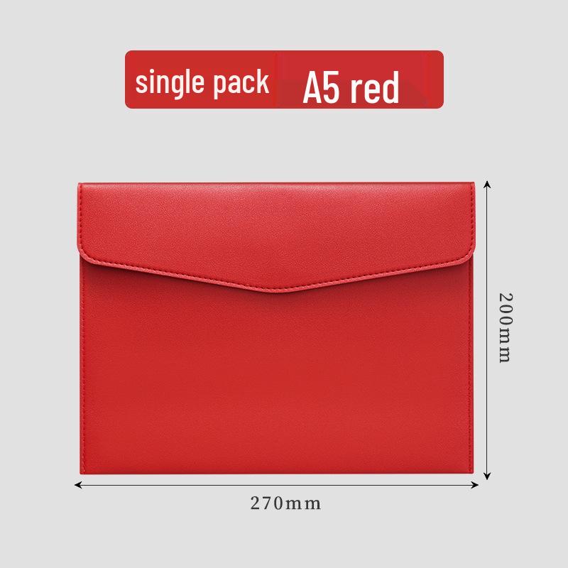 A4 Leather Business Conference Folder with Custom Logo