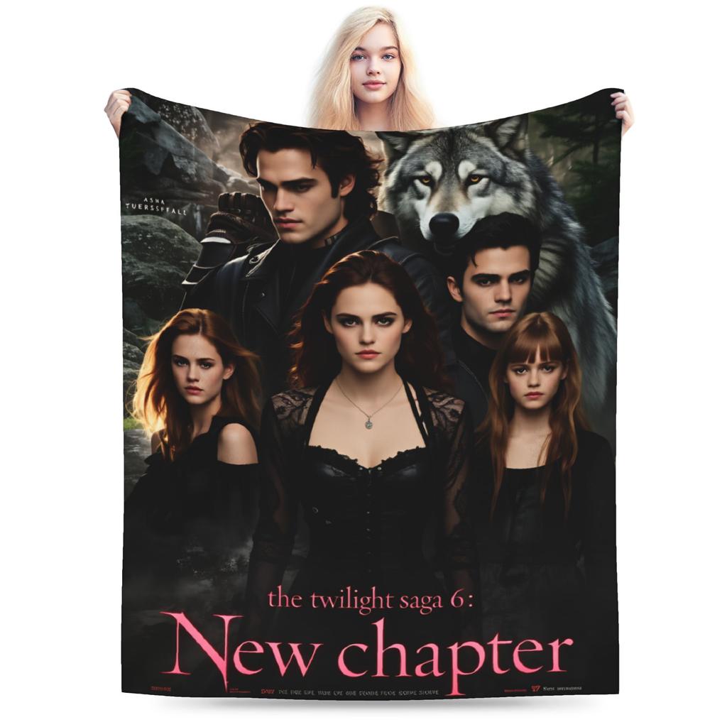Decor Edward Plush Blanket Boy Girl The Twilight Saga Flannel Throw Blanket For Couch Bed Warm Design Quality Bedspread Gift