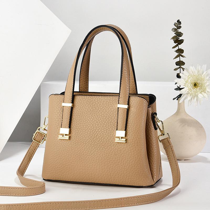 

Chic Handheld Womens Pu Shoulder Bag With Inner Pocket For Casual Outings хаки