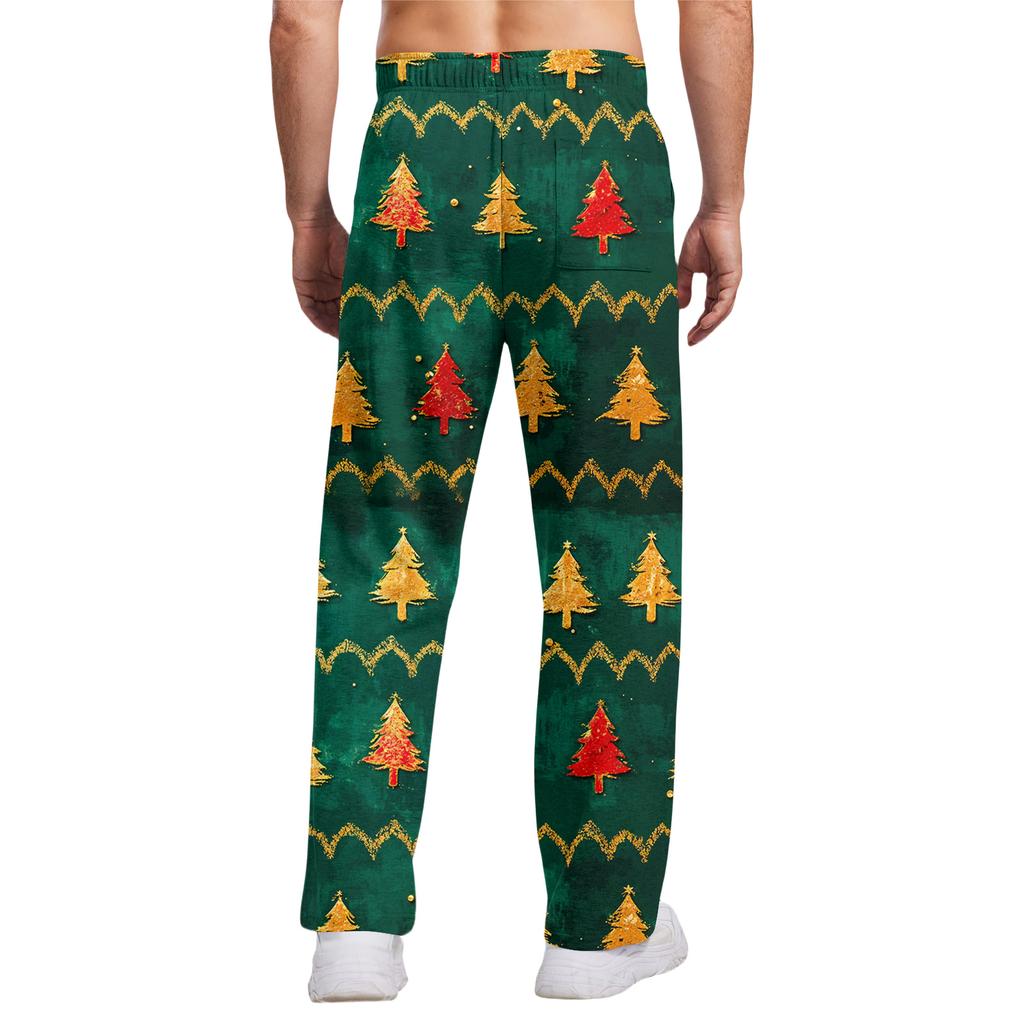Men's Relaxed-Fit Casual Sweatpants With Stretch Waistband And Drawstring Yoga Pants
