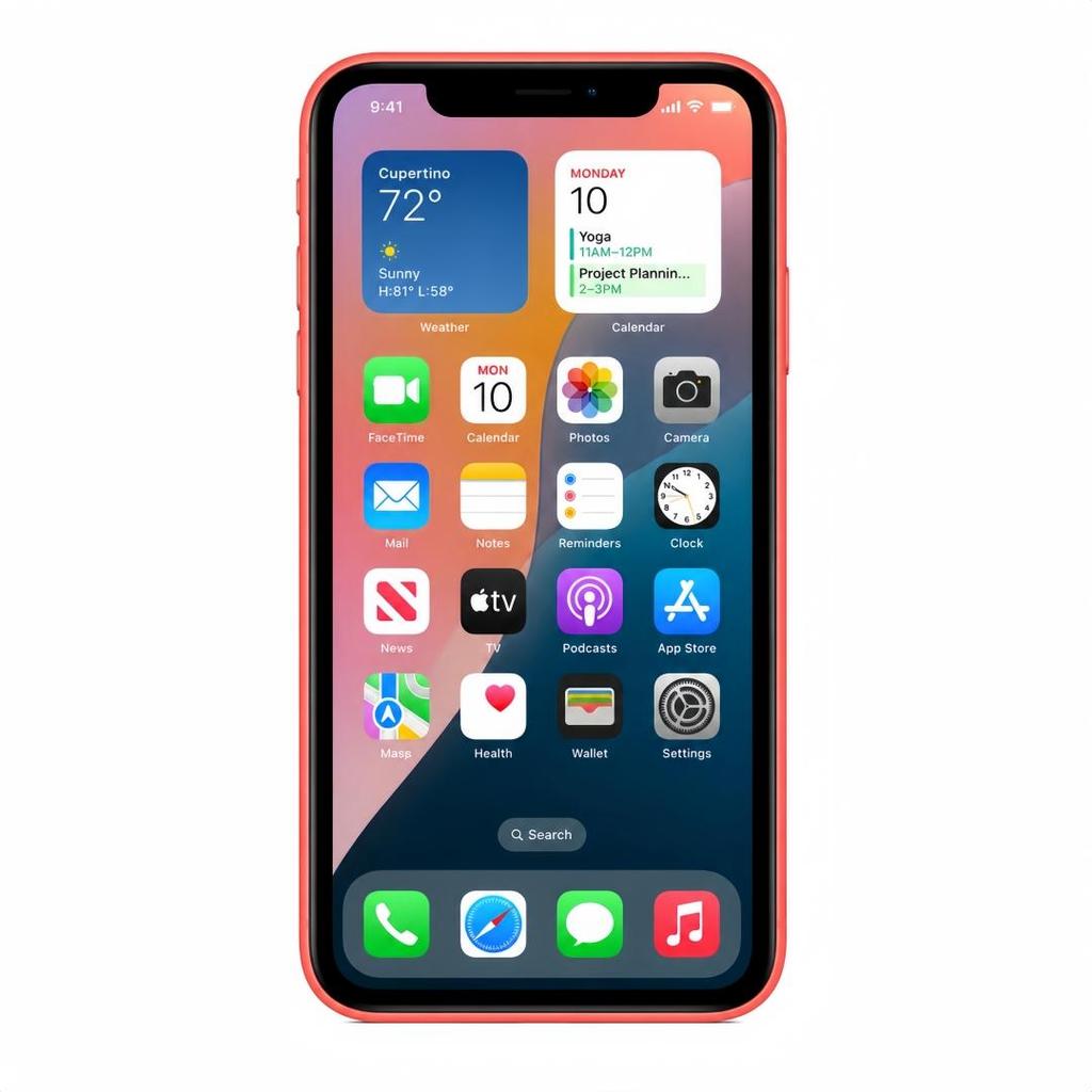 iPhone XR Apple Reacondicionado 64GB Negro/Blanco/Coral/Azul Smartphone iOS – Pantalla Liquid Retina de 6,1 pulgadas, A12 Bionic, Face ID, Cámara de 12 MP