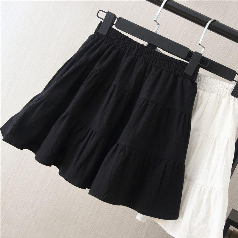 

Korean-Style Anti-Wardrobe Malfunction Pleated Skirt Black XS(40.00 kg-42.50 kg)