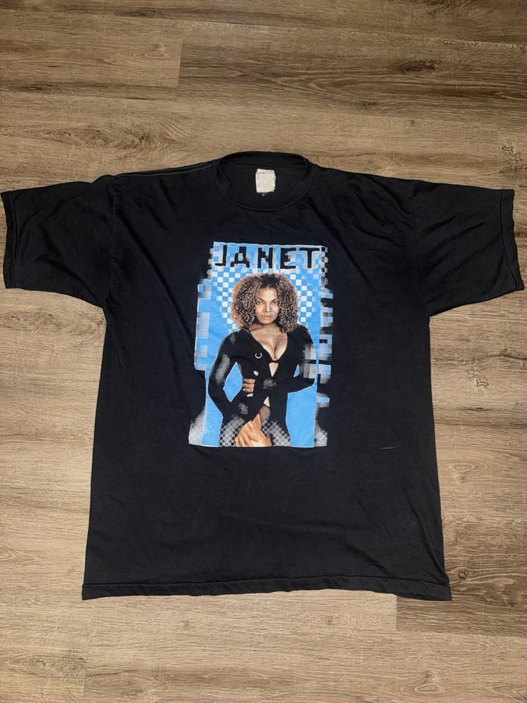 Vintage 90s 1998 Velvet Rope Tour Janet Jackson Usher Rap Tee T Shirt Size XL Unisex T-Shirt XL