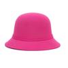 Women Retro Flower Bowler Hat Solid Color Cap for Party Prom Cocktail Travel